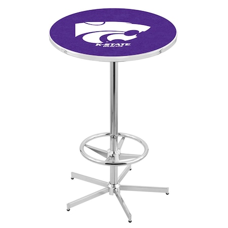Holland Bar Stool Co 42" Chrome Kansas State Pub Table L216C4228KnsasS